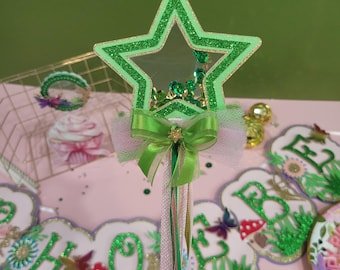 Glitter Star Fairy Wand: Princess Party Favor