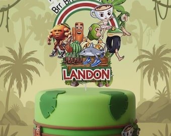 Personalized Tralalero Cake Topper, Italian Brainrot Theme, Shaker Cake Topper, Brainrot Shaker Cake Topper
